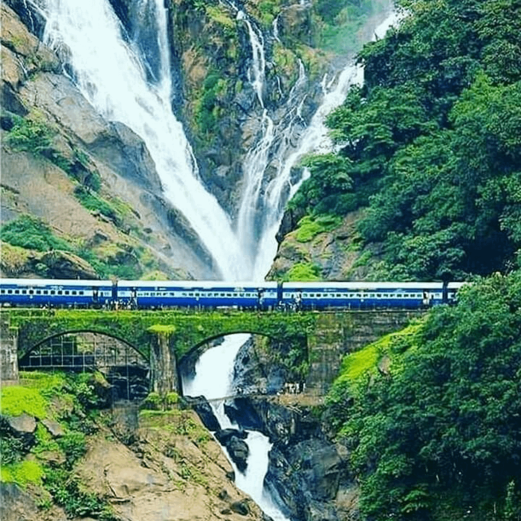 Kolhapur to Dudhsagar Waterfalls taxi services